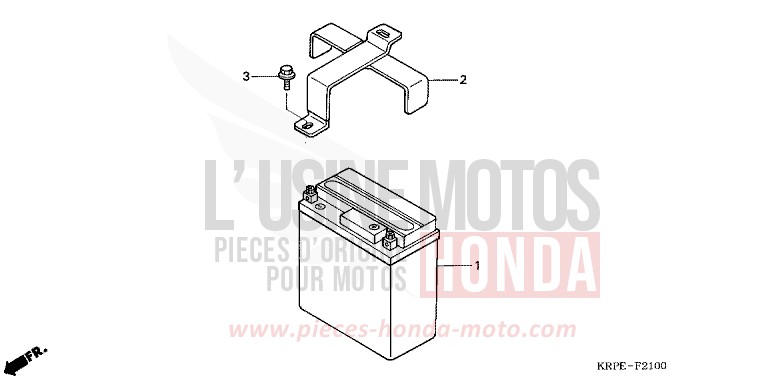 BATTERY for SCV LEAD GENY GRAY METALLIC (NHA04) from 2003